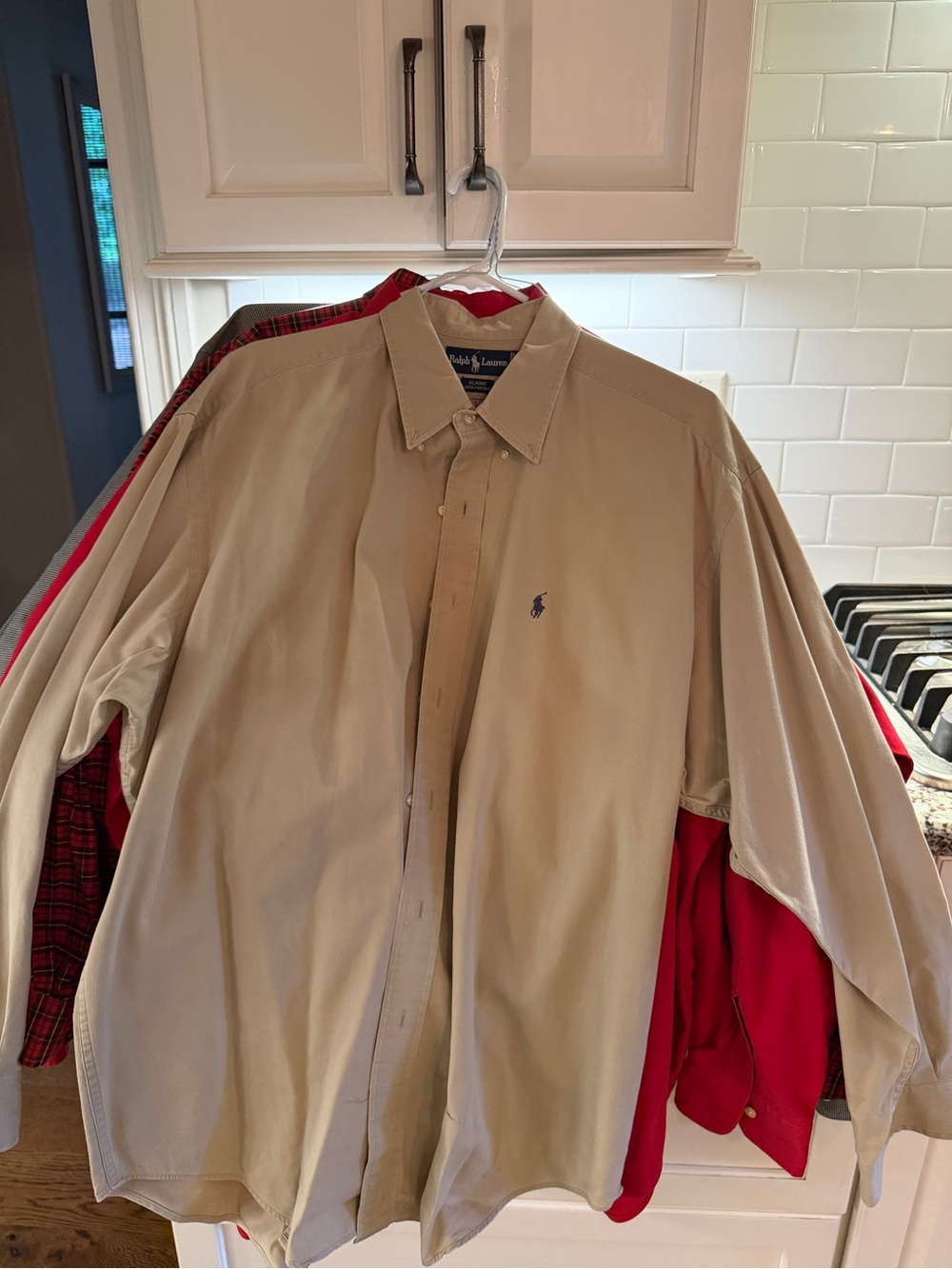 5 Men’s Ralph Lauren Tan Cotton Shirt - XL